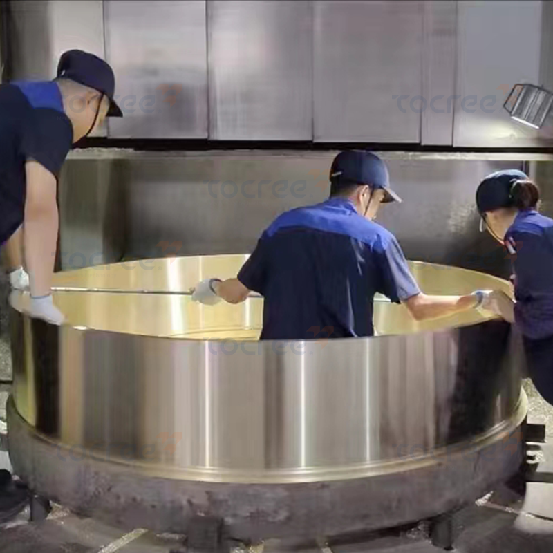 Bucha de latão para rolamento industrial de grande porte